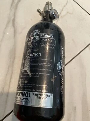 Tanque de paintball Pure Energy 3000 psi 48cu pode precisar de hidroteste - Imagem 1 de 4