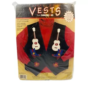 Gilet Dimensions Applique Brutto Natale Rodeo Musica Country Progetto Rapido Nuovo - Foto 1 di 3