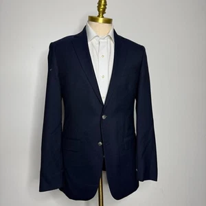 Joseph Abboud Reda Men’s Navy Blue Blazer 38L - 100% Wool Sport Coat Jacket - Picture 1 of 13