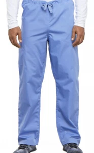 Cherokee Workwear Unisex Drawstring Cargo Scrub Pants - 4100 SMALL Royal Blue - Picture 1 of 4