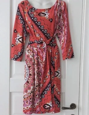 Vestido Emilio Pucci Mujer Midi Estampado Multicolor Seda Talla 44 * Foto 1 de 4
