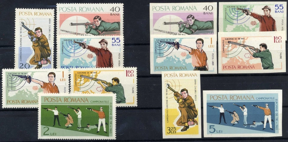 Rumania 1965 CAMPEONATO EUROPEO DE NEUMÁTICOS MNH, OG perforado, sin perforar Foto 1 de 1