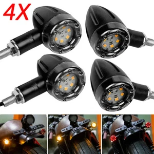4X Motorcycle LED Brake Blinker Turn Signal Tail Light RED For Harley Honda BMW - Bild 1 von 11