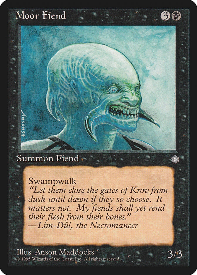 Magic the Gathering (mtg): ICE: Moor Fiend  (x 4) - Image 1 of 1