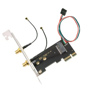 Wireless WiFi Card NGFF A/E-Key to PCI-E Express 1x Adapter for WLAN Wifi6 Wifi7 - Picture 1 of 10