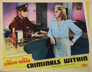 Criminals Within Lobby Card Robert Frazer Ann Doran 1943 Old Movie Photo