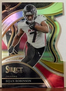 Bijan Robinson 2023 Panini Select Die Cut Gold Prizm RC Rookie #296 F10 - Imagen 1 de 1