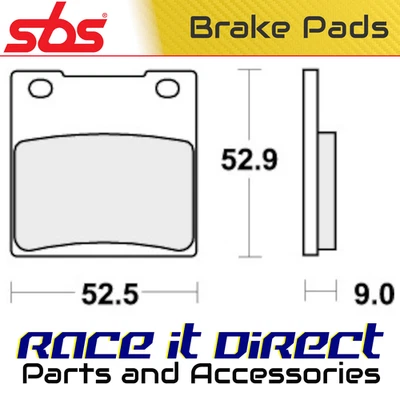 Pastillas de freno traseras para SUZUKI RF 600 R 1993-1997 Racing Carbon Tech SBS Foto 1 de 4