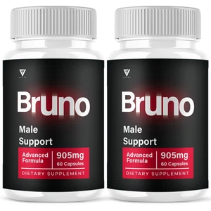 (2 Pack) Bruno Maximum Performance Supplement Bruno Premium Pills (120 Capsules) - Picture 1 of 11