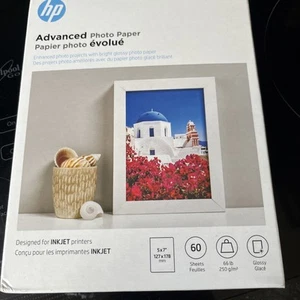 HP Advanced Błyszczący papier fotograficzny | 60 arkuszy | 5 x 7 cali | Q8690A - Zdjęcie 1 z 5