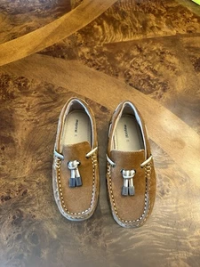 MAYORAL UNISEX KIDS BROWN SUEDE MACASSIN SIZE 26(US 9) MADE IN INDIA - Picture 1 of 5