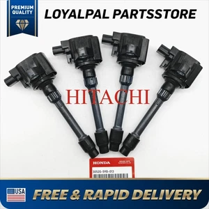 HITACHI 4X Genuine Honda Ignition Coils FOR Honda Acura 2016-25 30520-59B-013 US - Picture 1 of 8