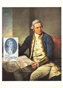 1732 13c CAPT. JAMES COOK - Postal británica - Imagen 1 de 2
