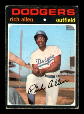 Бейсбольная карточка 971 TOPPS OPC O-PEE-CHEE Baseball No650 Rich Allen HOF VG-EX L A Dodgers Crease - Изображение 1 из 2