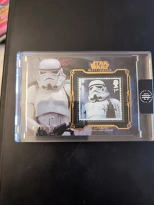 2016 Topps Star Wars Masterwork Stormtrooper Authentic Royal Mail Stamp 24/99 - Picture 1 of 4