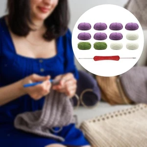 Flower Blanket Crochet Kit Craft Knitting Set Handmade Hand Knitting Versatile - Picture 1 of 35