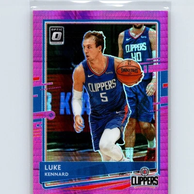 2020-21 Donruss Optic Luke Kennard #65 Hyper Pink Los Angeles Clippers - Image 1 of 2