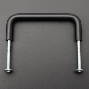 Black Metal Utility Drawer Pull Handle 3โ Center-to-Center w/ Screws - Picture 1 of 3