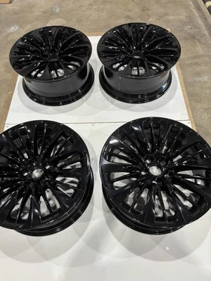 Juego llantas 20"x8.5" Lexus LS500 LS500h 2018-2024 OEM de fábrica 74370 negro brillante Foto 1 de 4