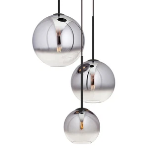 Forte Lighting 2760-03 Callisto 3 Light 18"W Multi Light Pendant - Black - Picture 1 of 4