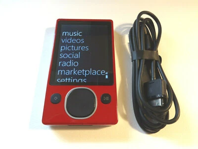 MICROSOFT ZUNE CUStOM ROJO/NEGRO 80GB...BATERÍA NUEVA... Foto 1 de 4