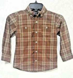 Carter's Boys Plaid Shirt Long Sleeve Size 6 Holiday Gift All Ocasions Stylish - Picture 1 of 12