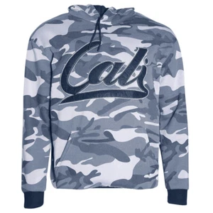 Men's Camo Hoodie Cali Embroidered Casual Fit Sweater - Picture 1 of 39