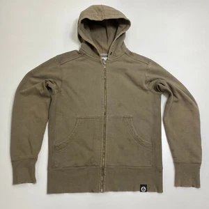 American Giant klassischer Hoodie mit durchgehendem Reißverschluss Herren M braun abgenutzt Baumwolle USA - Bild 1 von 23