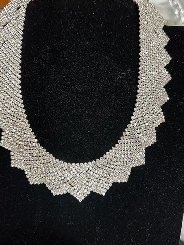 VETEMENTS Splendida Collana Formale Multi Strass Choker Elegante