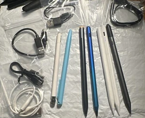 MIXED LOT 5 x Smart Pencil USB C Charger Included And 2 Regular Pencils Good - Picture 1 of 3