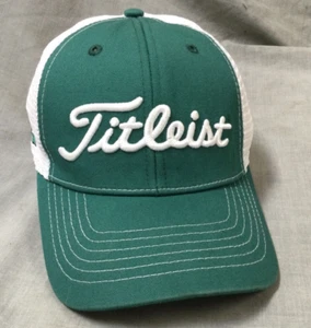 Titleist Hat Green & White - Soft Mesh Strap Back Cap - Picture 1 of 8
