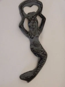 Cast Iron Mermaid Bottle Opener - Picture 1 of 6