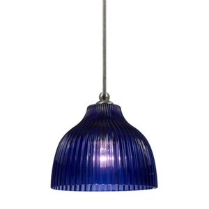 Cal Lighting Uni Pack, 1 Light Pendant, Brushed Steel/Blue, 6.5" - UP-1072-6-BS - Picture 1 of 1
