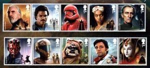 GB 2019 MINT MNH STAR WARS SET 10 x 1st Class - FREE UK P&P - Bild 1 von 1