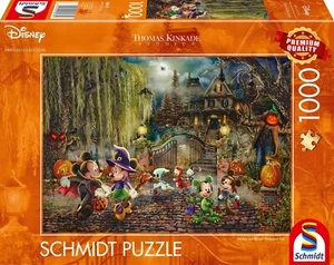 NEW Schmidt Jigsaw Puzzle 1000 Pieces 58033 Mickey & Minnie Halloween Fun - Imagen 1 de 2
