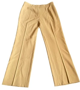 Escada for Neiman Marcus Virgin Wool Dress Pants Camel Pleated Career 46 US 16 - Picture 1 of 8