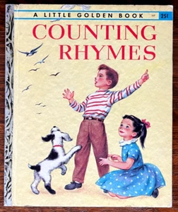 COUNTING RHYMES ~ vintage children's Little Golden Book #257 ~ many other LGBs! - Picture 1 of 7