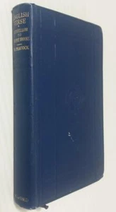 ENGLISH VERSE v.IV LONGFELLOW TO RUPERT BROOKE *W. Peacock OXFORD 1944 - Imagen 1 de 6