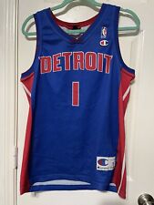 Detroit Pistons Allen Iverson Vintage Champion Jersey Size Adult Small RARE