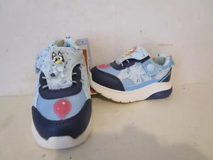 Bluey Toddler Athletic Fashion School Hook & Loop Sneakers Blue Size 6T - Picture 1 of 8
