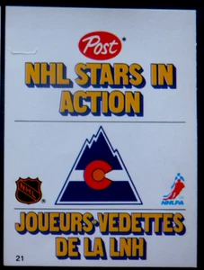 Post NHL Stars in Action stand-up #21 1981 -82, Rob Ramage - Rockies - Picture 1 of 3