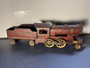 Rare Dayton Hill Climber Early Tin Toy Floor Train w/Tender 17" - Picture 1 of 12