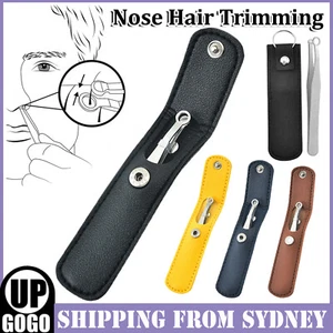 Nasal Cleaning Trimmer Round Tip Stainless Steel Nose Hair Trimming Tweezers - Picture 1 of 17