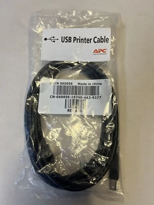 APC USB 3.0 SS Type A Male to B Male Cable Printer Scanner 6 Feet Long new - Image 1 of 3