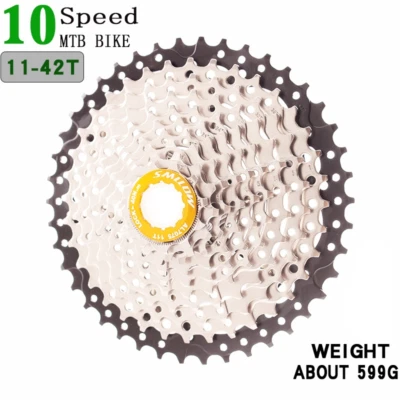 Cassette ultraligero para bicicleta MTB 10 velocidades 11-42T rueda libre piñones volante de inercia para bicicleta Foto 1 de 4