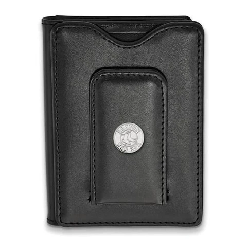 SS MLB  Boston Red Sox Black Leather Wallet Cover