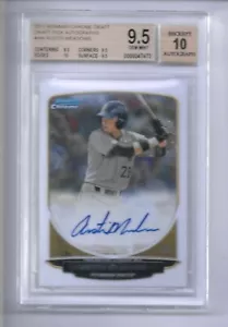 2013 Bowman Chrome Draft Austin Meadows Auto BGS 9.5 /10 - Picture 1 of 2