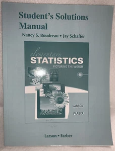 Student's Solutions Manual for Elementary Statistics: Picturing the World, - Foto 1 di 1