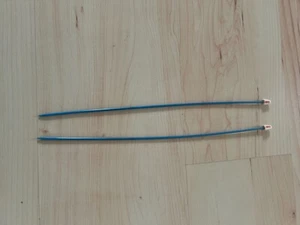 1 Paar Stricknadeln, IMRA, Stärke 3 , Länge: 34 cm, blau - Bild 1 von 3