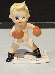 Figura RARA Vintage Josef Original CHAMP BOXER BOY - Imagen 1 de 6